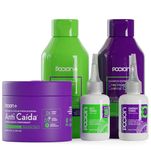 Kit caida y crecimiento poción morado